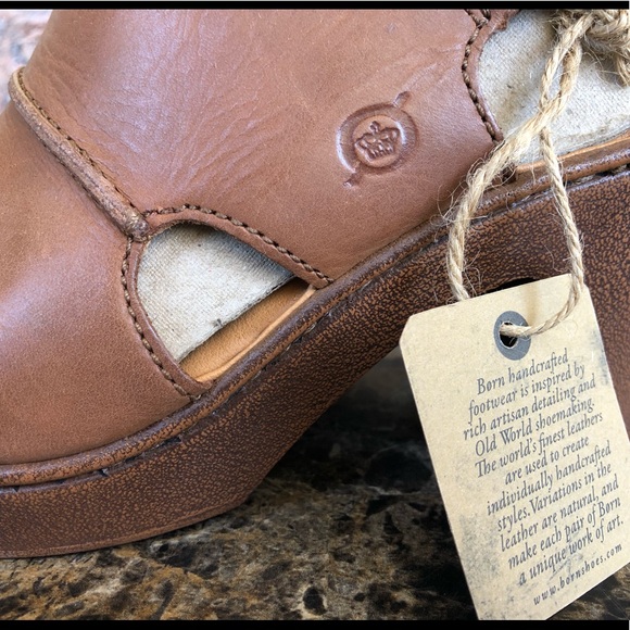 BORN Wekiva Leather Open Toe Ankle Strap sandals - Picture 10 of 13